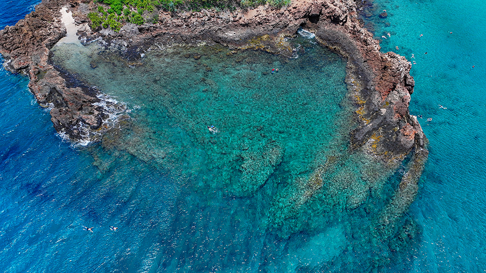 Aerial View of Black Rock Beach