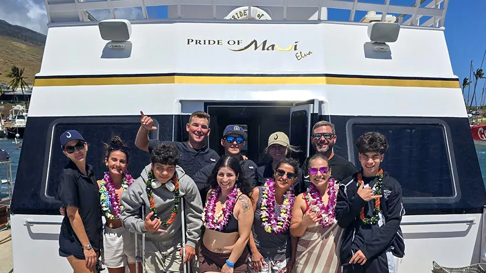 Honoring local heroes aboard the Pride of Maui Elua luxury catamaran