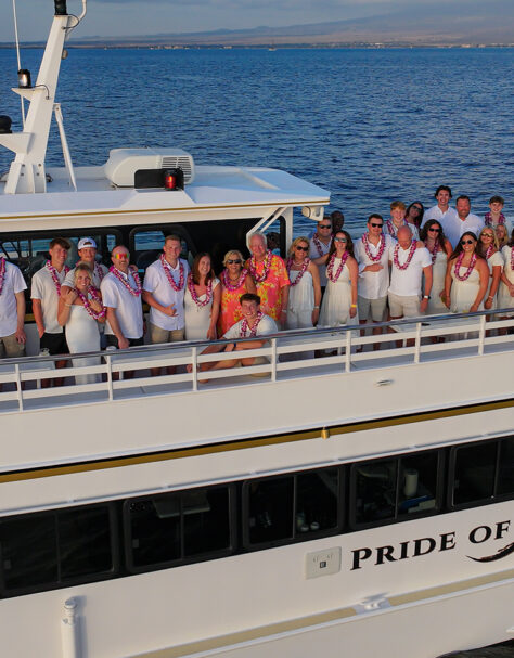 Pride of Maui 'Elua Sailing with Guests on a Private Charter Cruise