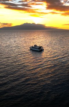 Pride of Maui Sailing at Sunset