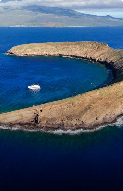 Aerial View of Molokini Crater